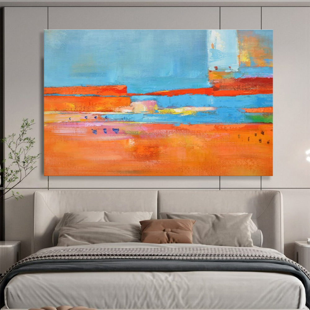 Oversized Custom Abstract Hand Painting for Train Station Main Hall DLZ2792