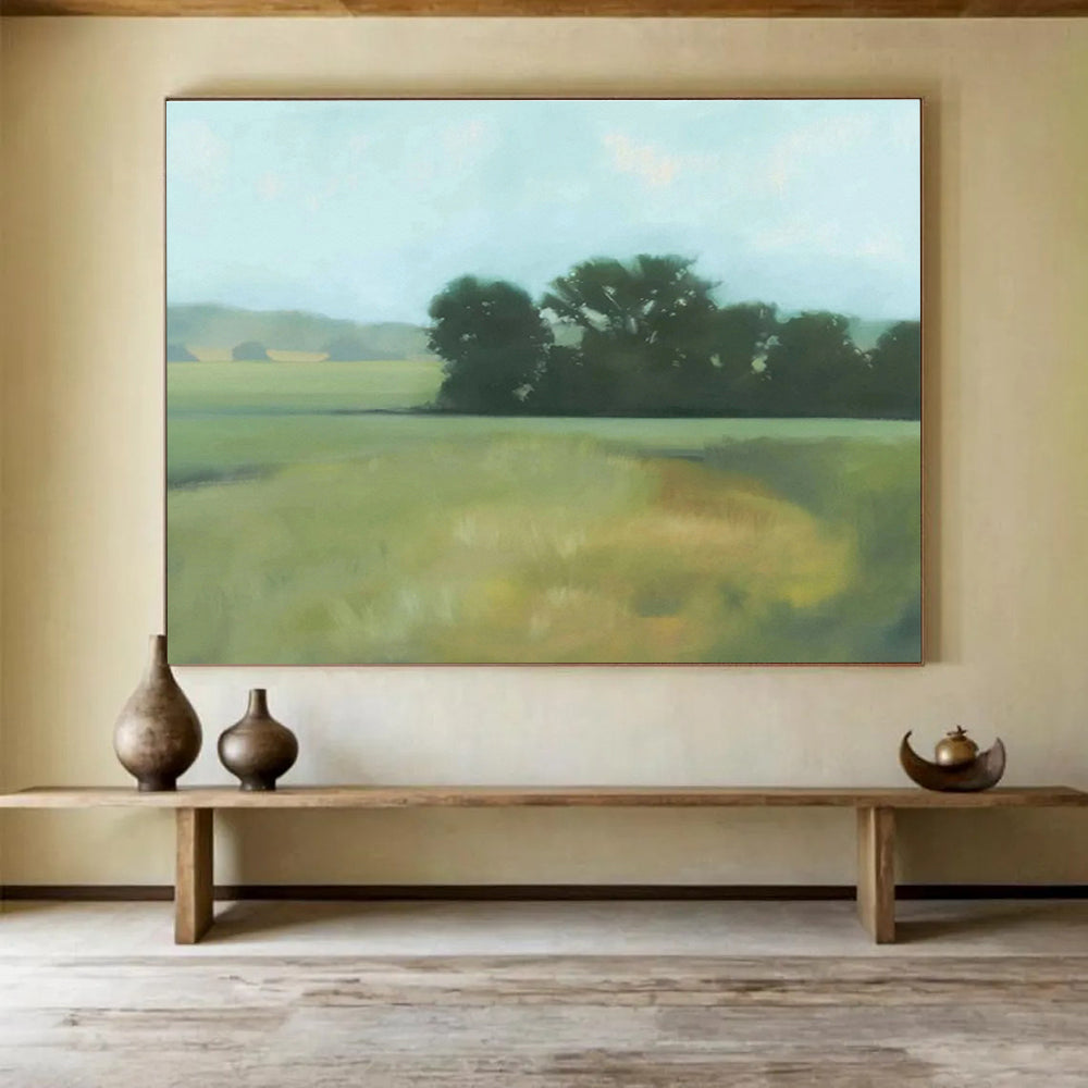 Large Custom Abstract Hand-Painted Art for Monorail Station Concourse DLZ2810