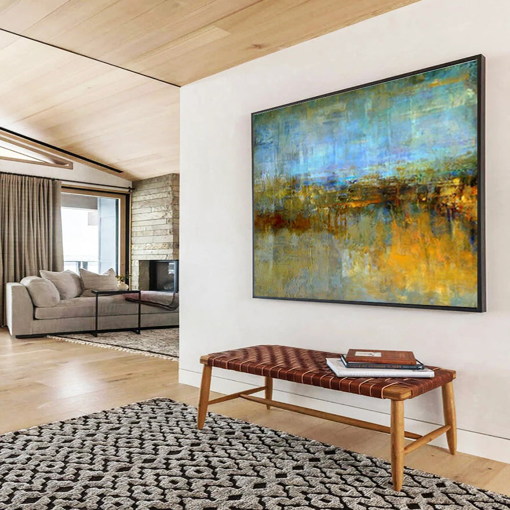 Customized Large Abstract Hand Painting for Vintage Store DLZ2756