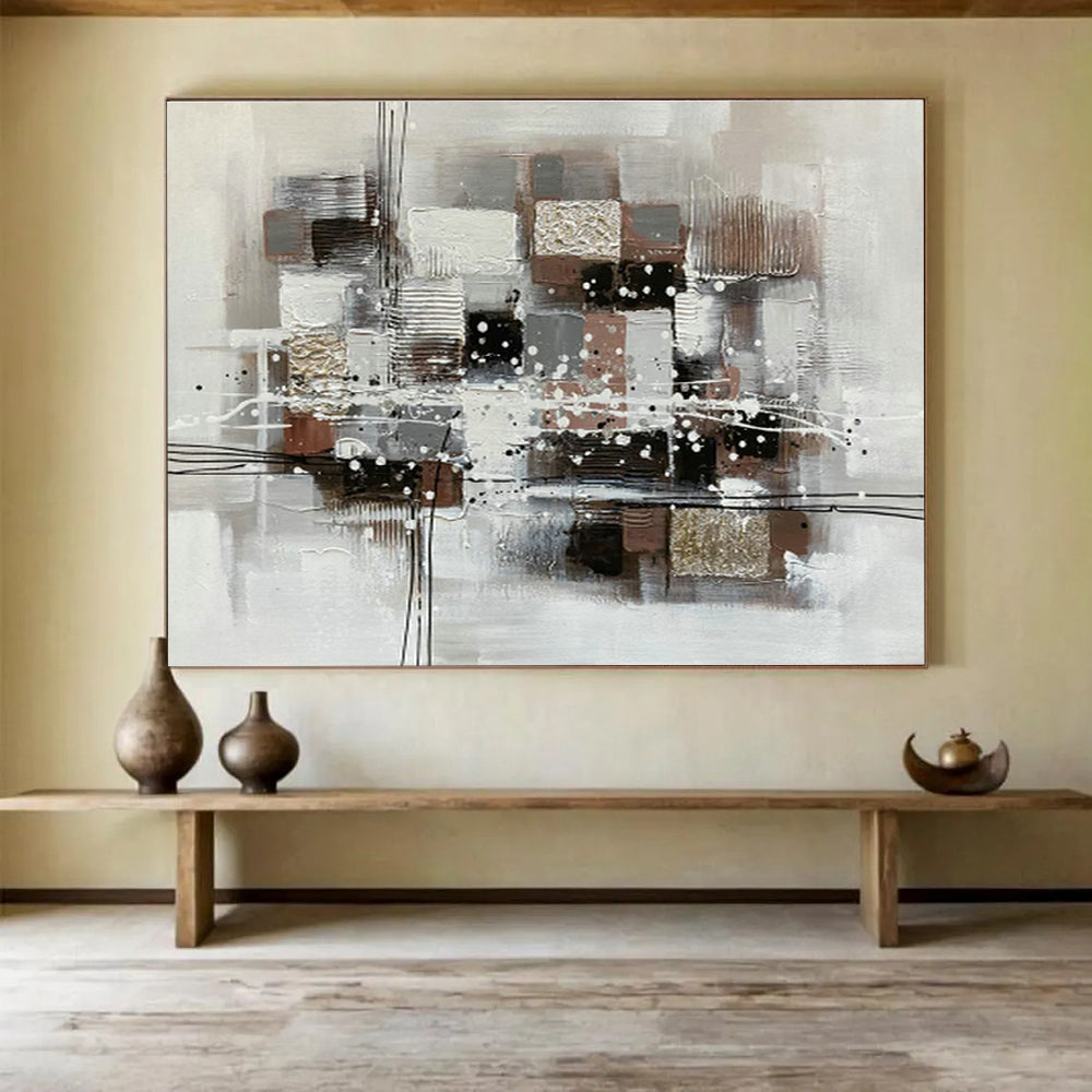 Custom Giant Abstract Hand Painting for Funeral Home DLZ2738
