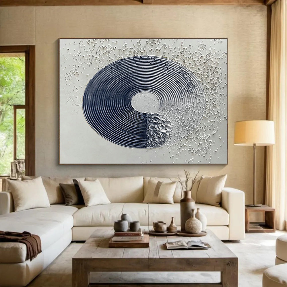 Tailored High-Speed Maglev Train Maintenance Facility Giant Abstract Hand Painting DLZ2595