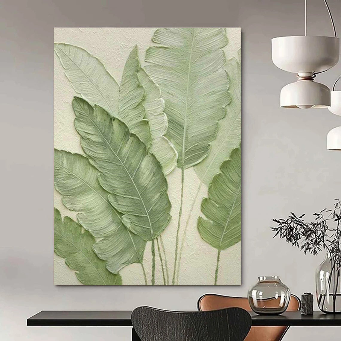 Immense Custom Hand-Painted Abstract Painting - Artistic Passion for Art History Lectures Halls  DLZ0259