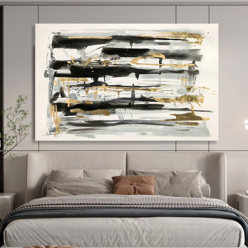 Handmade Large Abstract Wall Art, Energetic Yellow Accents for Kids’ Rooms DLZ3230
