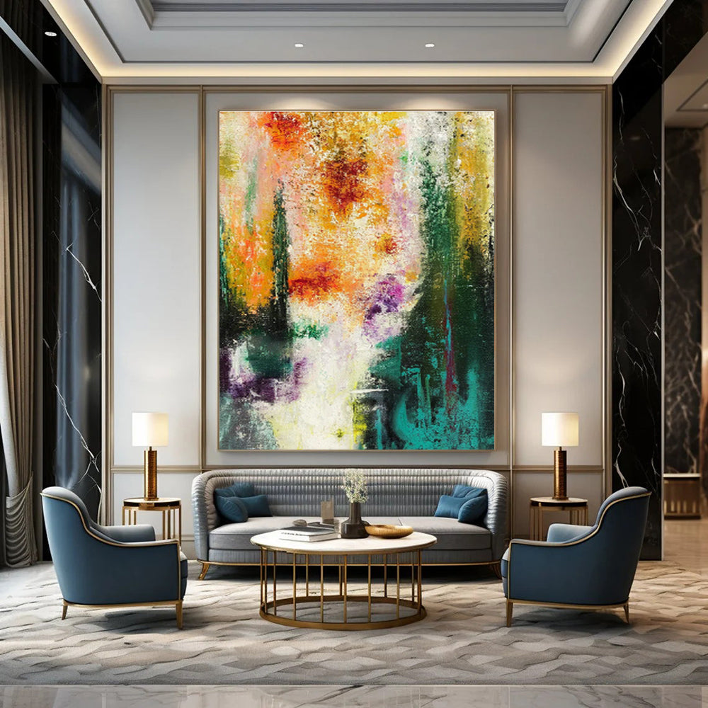 Jumbo Custom Handmade Abstract Wall Art for Vintage Record Stores  DLZ0007