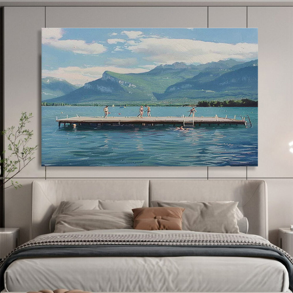 Customizable Corridor Giant Abstract Hand Painting