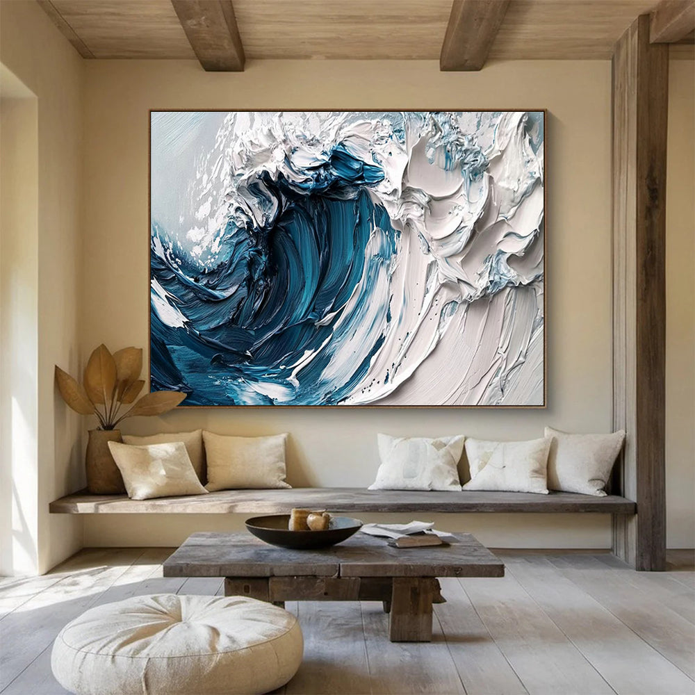 Oversized Customizable Handmade Abstract Painting for Retail Stores DLZ3257