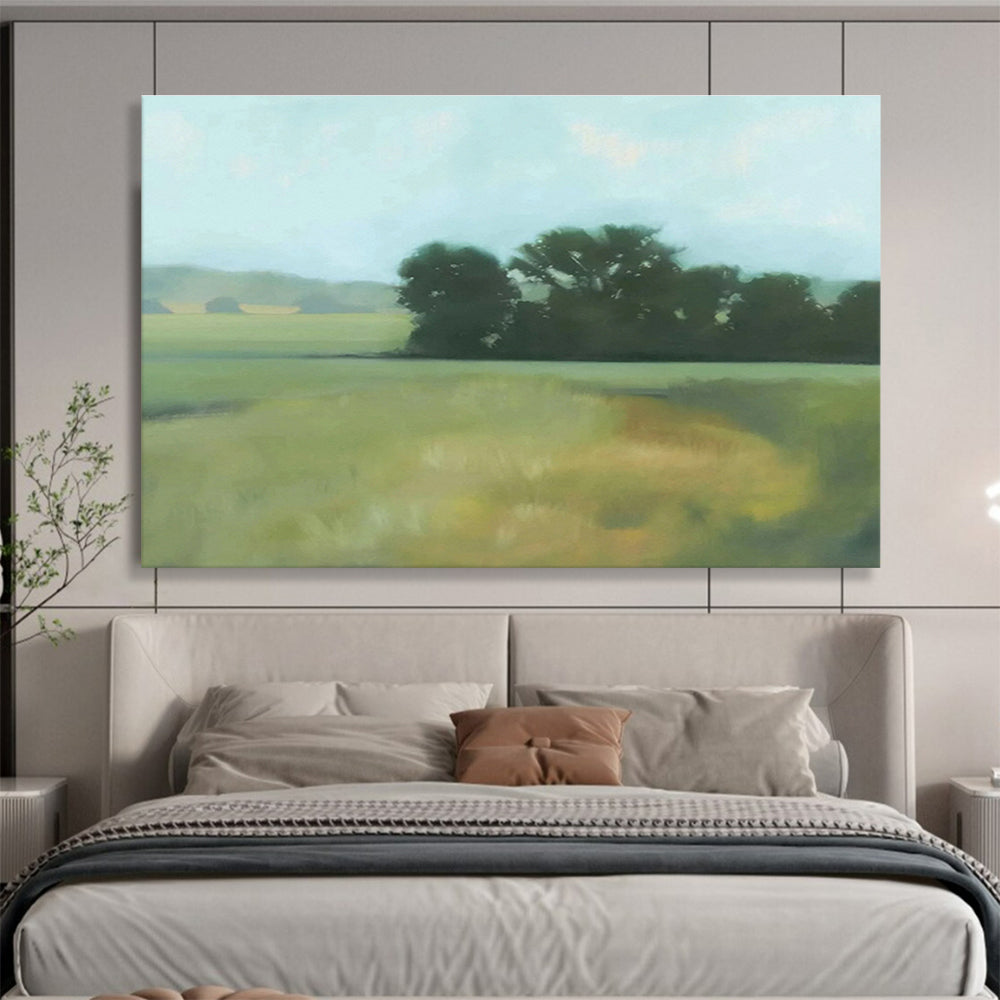Large Custom Abstract Hand-Painted Art for Monorail Station Concourse DLZ2810