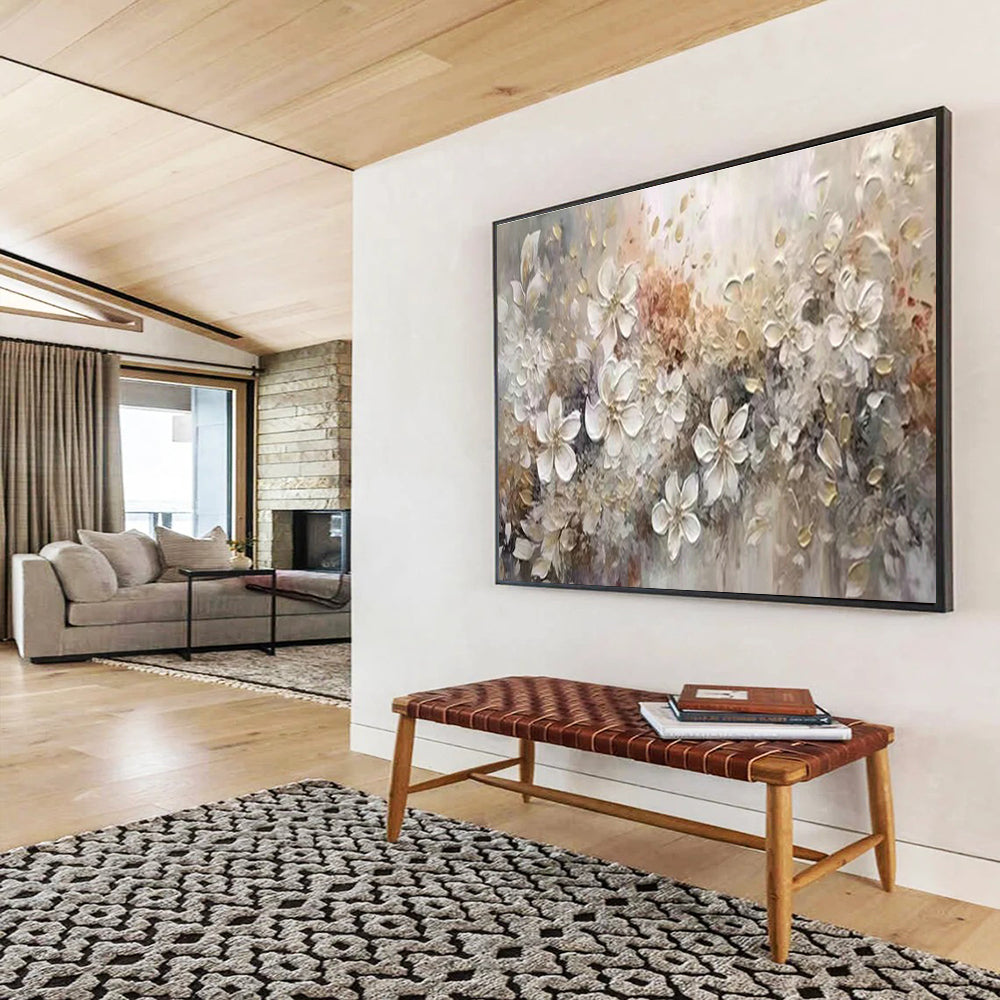 Bespoke Vertical Urban Vertical Aquarium Exhibit Hall Oversized Abstract Hand-Painted Art DLZ2643