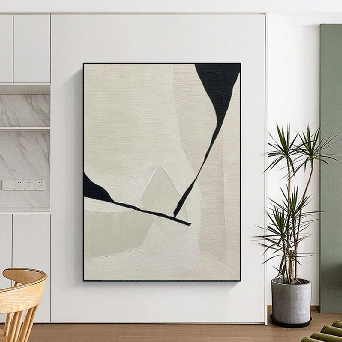 Gigantic Custom Hand-Painted Abstract Painting - Historical Reverence for Archaeological Museums  DLZ0240
