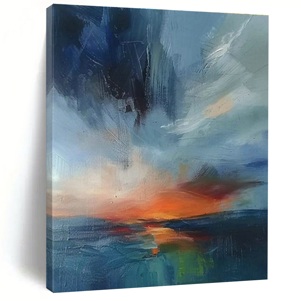 Large-Scale Custom Hand-Painted Abstract Painting - Creative Decoration for Children's Rooms  DLZ0124