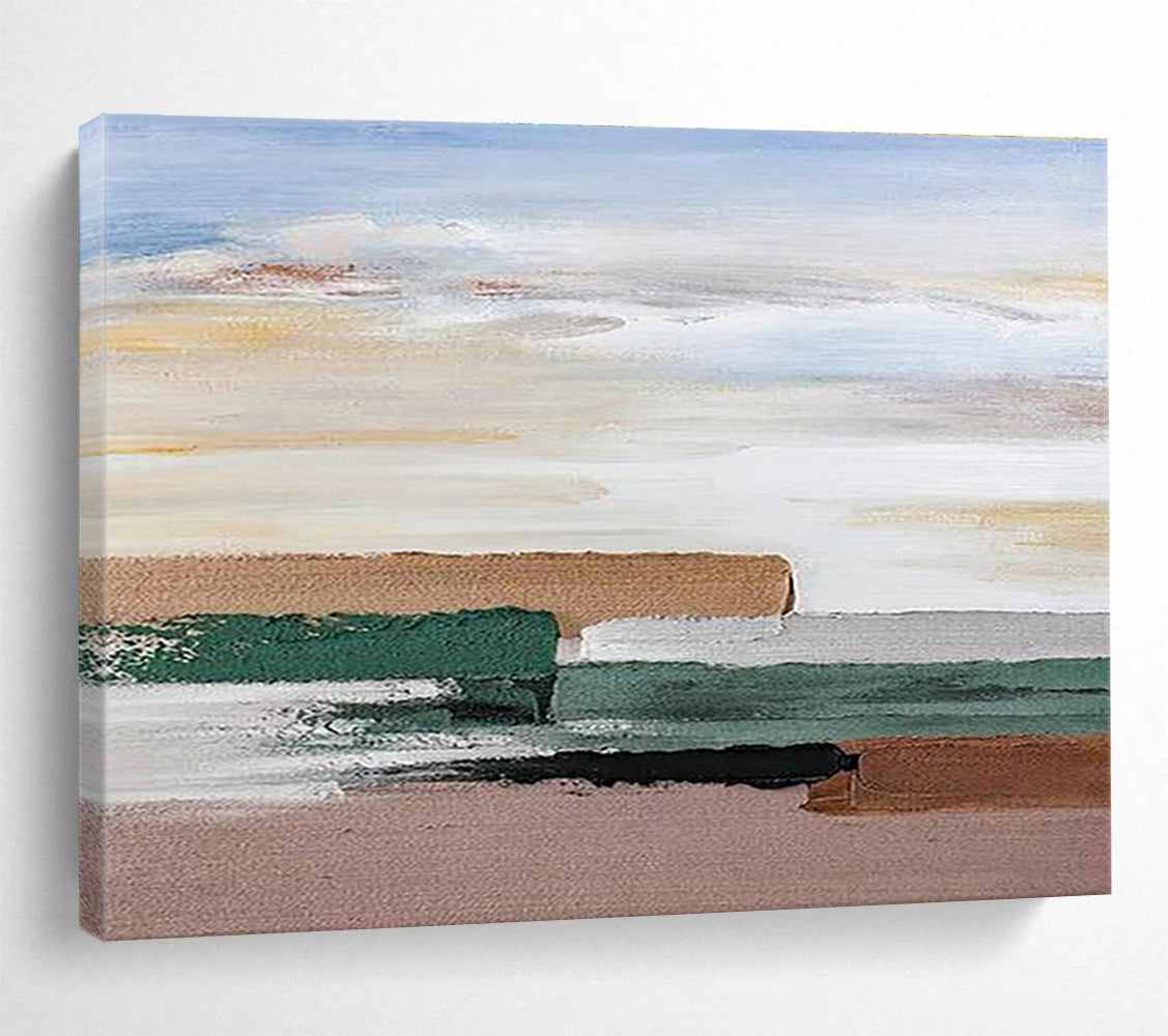 Custom-Made Giant Abstract Hand Painting for Deep-Sea Mineral Deposit Sampling and Analysis Lab DLZ3172