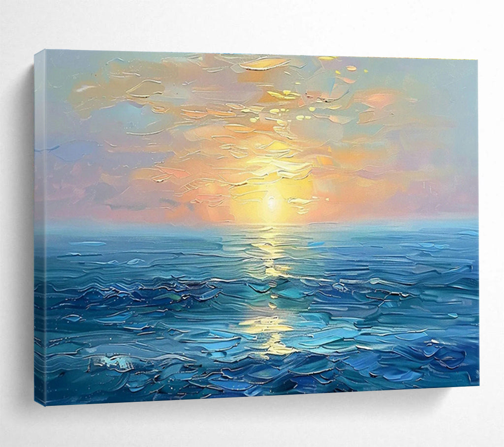 Customized Large Abstract Hand Painting for Underwater Noise Barrier Design and Testing Facility DLZ3151
