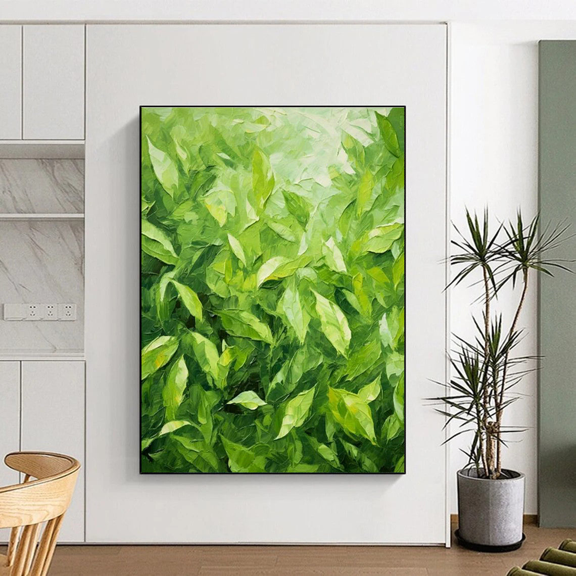 Striking Custom Hand-Painted Abstract Painting - Eerie Elegance for Haunted Asylum Themed Escape Rooms  DLZ0306