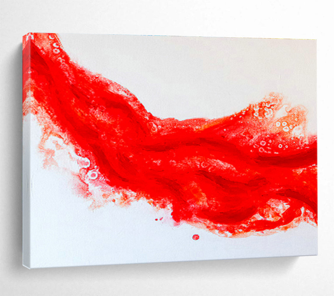 Customized Large Abstract Hand Painting for Alpine Mountain Glacier Monitoring Station DLZ2952