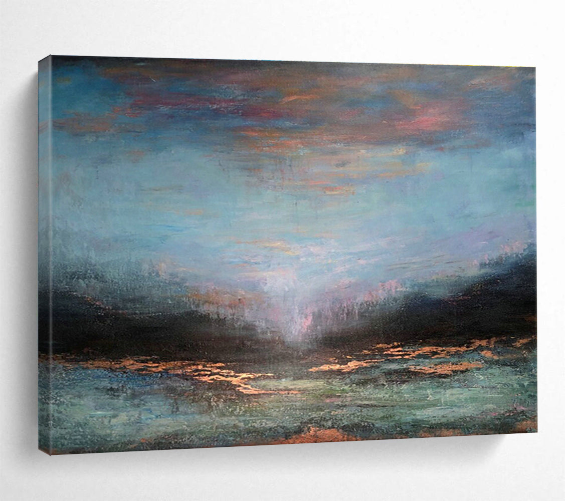 Large Custom Abstract Hand-Painted Art for Underwater Cultural Heritage Augmented Reality Guided Tour Development Studio DLZ3164