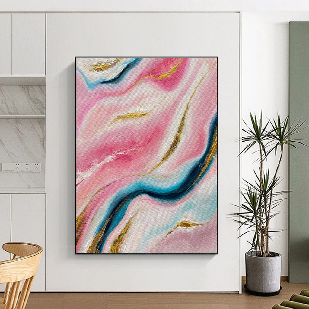 Giant Custom Hand-Painted Abstract Canvas for Archery Ranges  DLZ0028