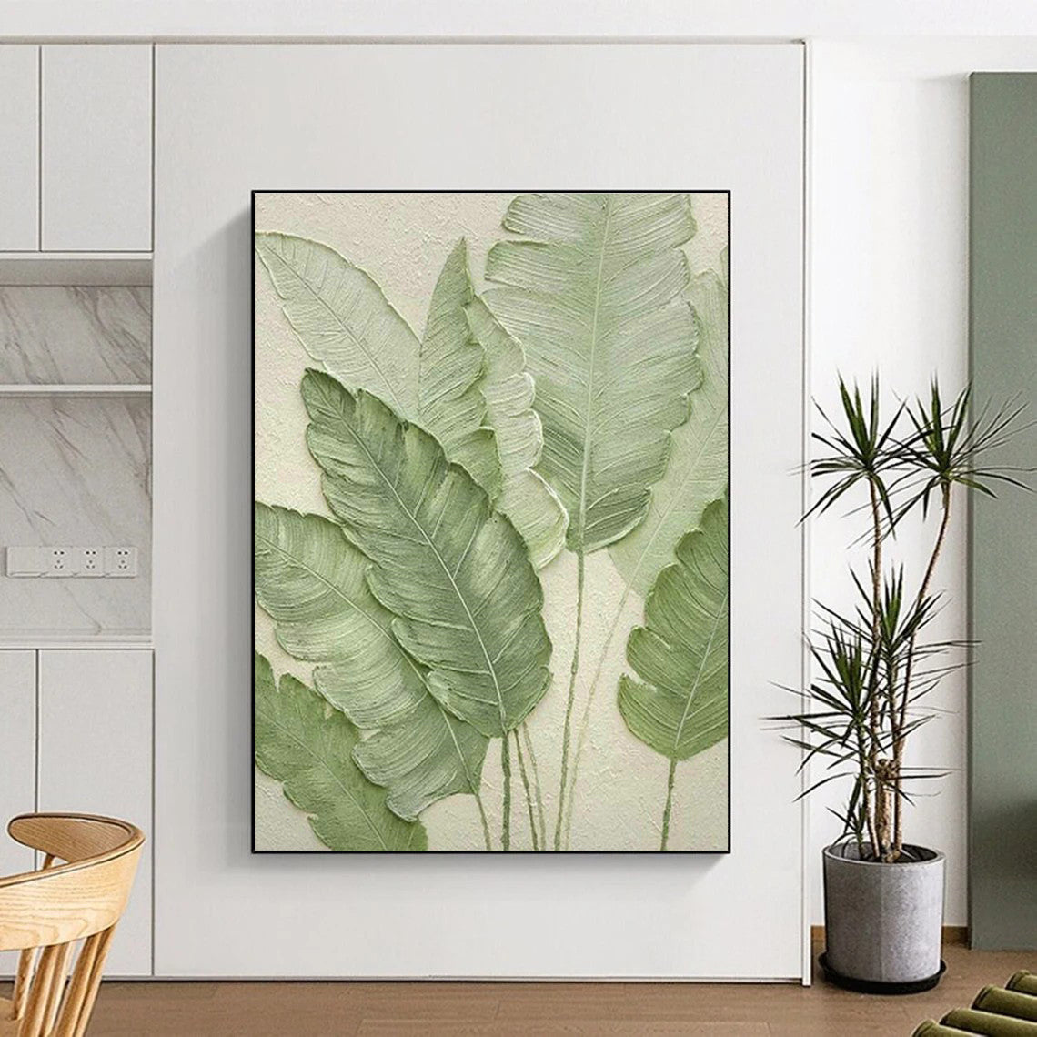 Immense Custom Hand-Painted Abstract Painting - Artistic Passion for Art History Lectures Halls  DLZ0259