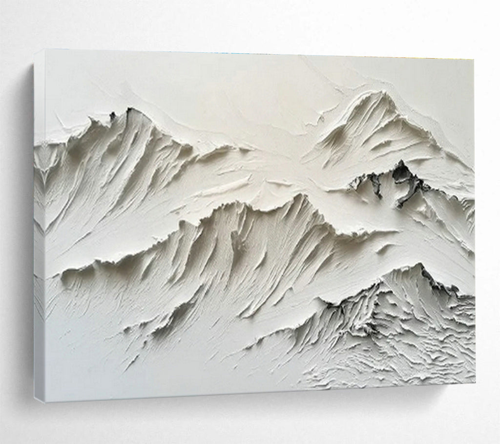 Custom-Made Giant Abstract Hand Painting for Solar - Powered Desalination Plant Control Center DLZ2843