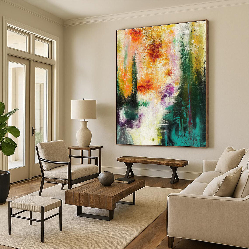 Jumbo Custom Handmade Abstract Wall Art for Vintage Record Stores  DLZ0007