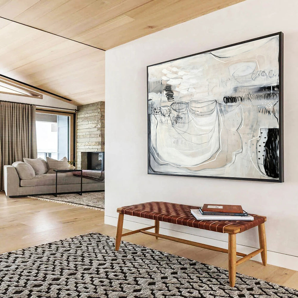 Tailored Large-Scale Abstract Hand Painting for Study