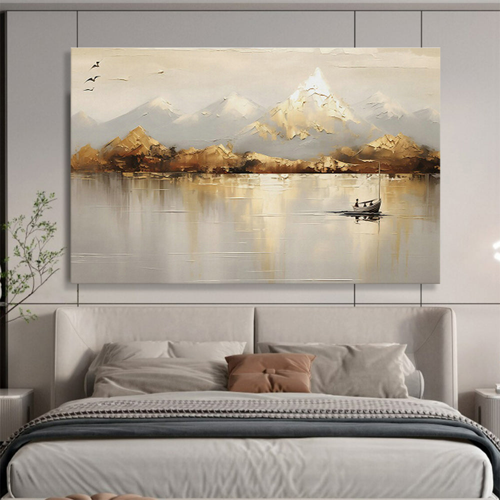 Custom-Made Vertical Factory Large Abstract Hand Painting DLZ2542