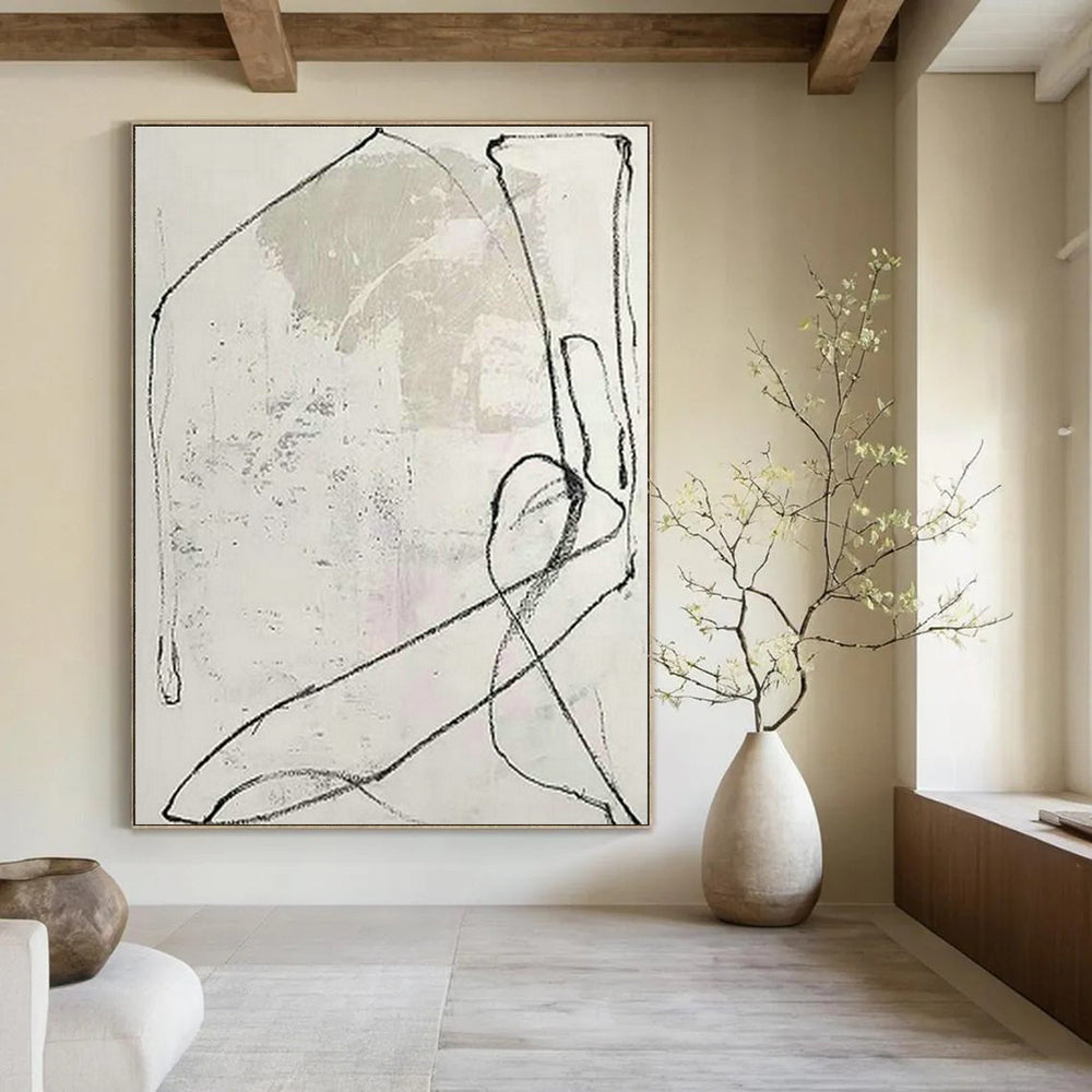 Extensive Large-Scale Custom Hand-Painted Abstract Canvas - Artistic Expression for Graffiti Workshops  DLZ0256