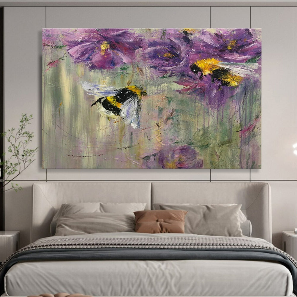 Large-Size Custom Abstract Hand Painting for Urban Rooftop Solar-Powered Ventilation System Facility DLZ3102