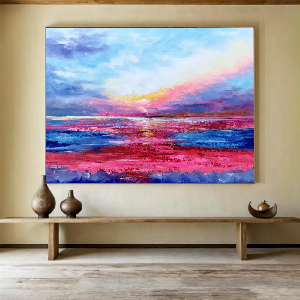 Tailored High-Altitude Weather Modification Drone Base Giant Abstract Hand Painting DLZ2671