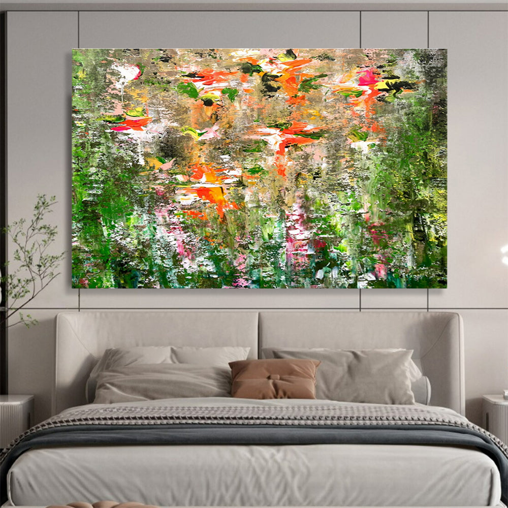 Extra Wide Custom Handmade Abstract Painting for Airport Lounges DLZ3306
