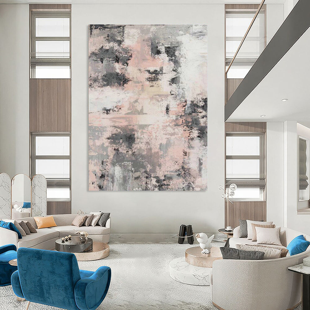 Colossal Custom Hand-Painted Abstract Art for Esports Tournament Arenas  DLZ0068