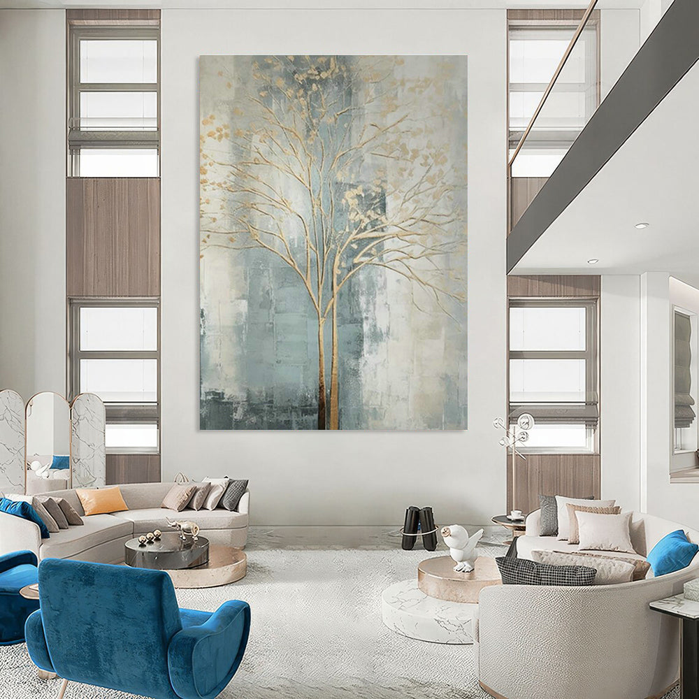 Large-Scale Customizable Hand-Painted Abstract Painting - The Ideal Choice for Office Style  DLZ0120
