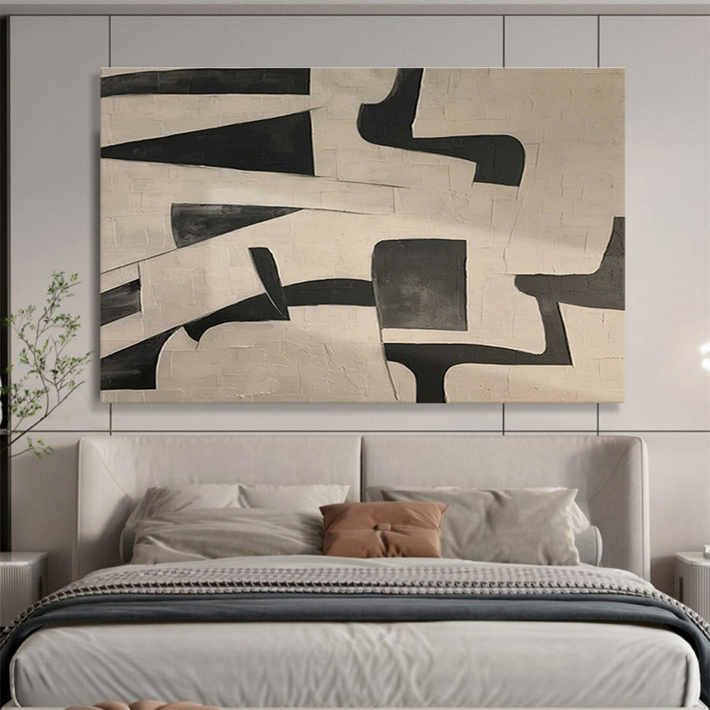 Custom-Made Home Theater Giant Abstract Hand Painting
