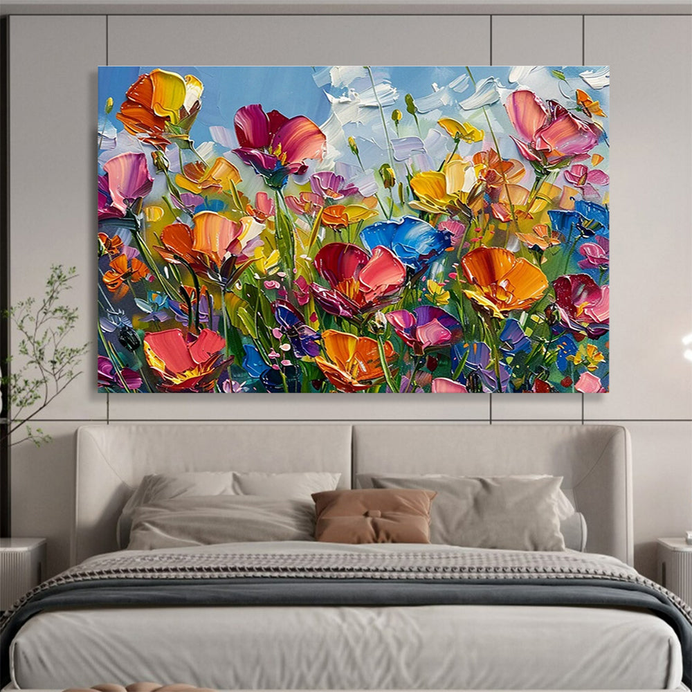Oversized Custom Abstract Hand Painting for Deep-Sea Coral Disease Diagnosis and Treatment Research Project Office DLZ3181