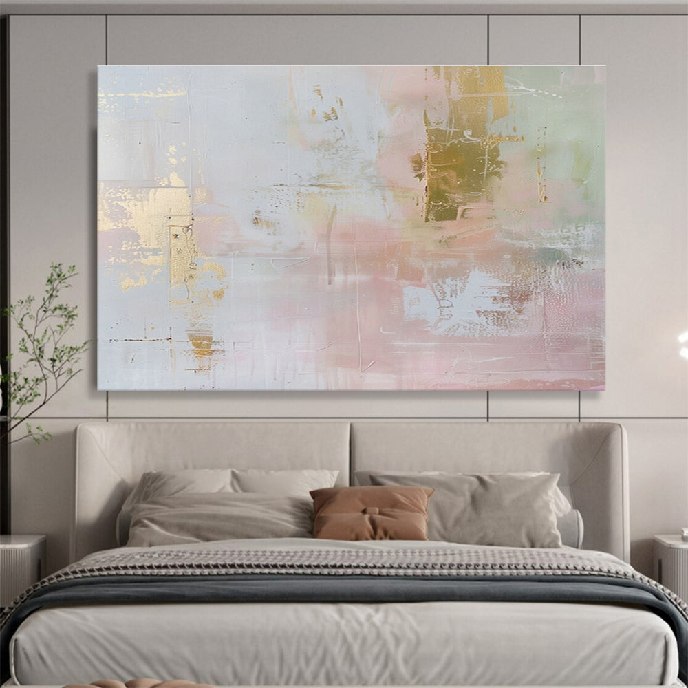 Large Custom Abstract Hand-Painted Art for E-commerce Fulfillment Center Quality Control Area DLZ2882