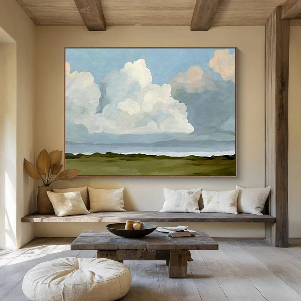 Customized Large-Scale Abstract Hand Painting for Medical Aesthetics Clinic DLZ2789