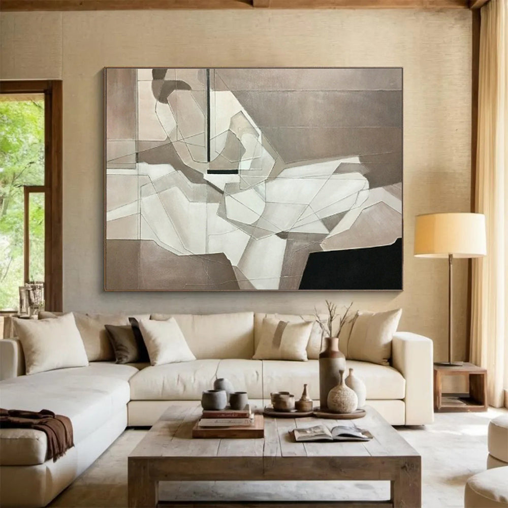 Custom-Made Giant Abstract Hand Painting for Dental Office DLZ2734