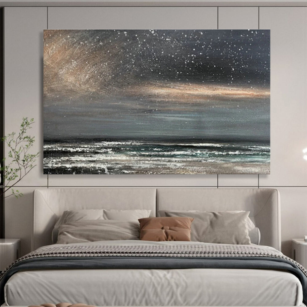 Tailored Cruise Ship Lobby Giant Abstract Hand Painting