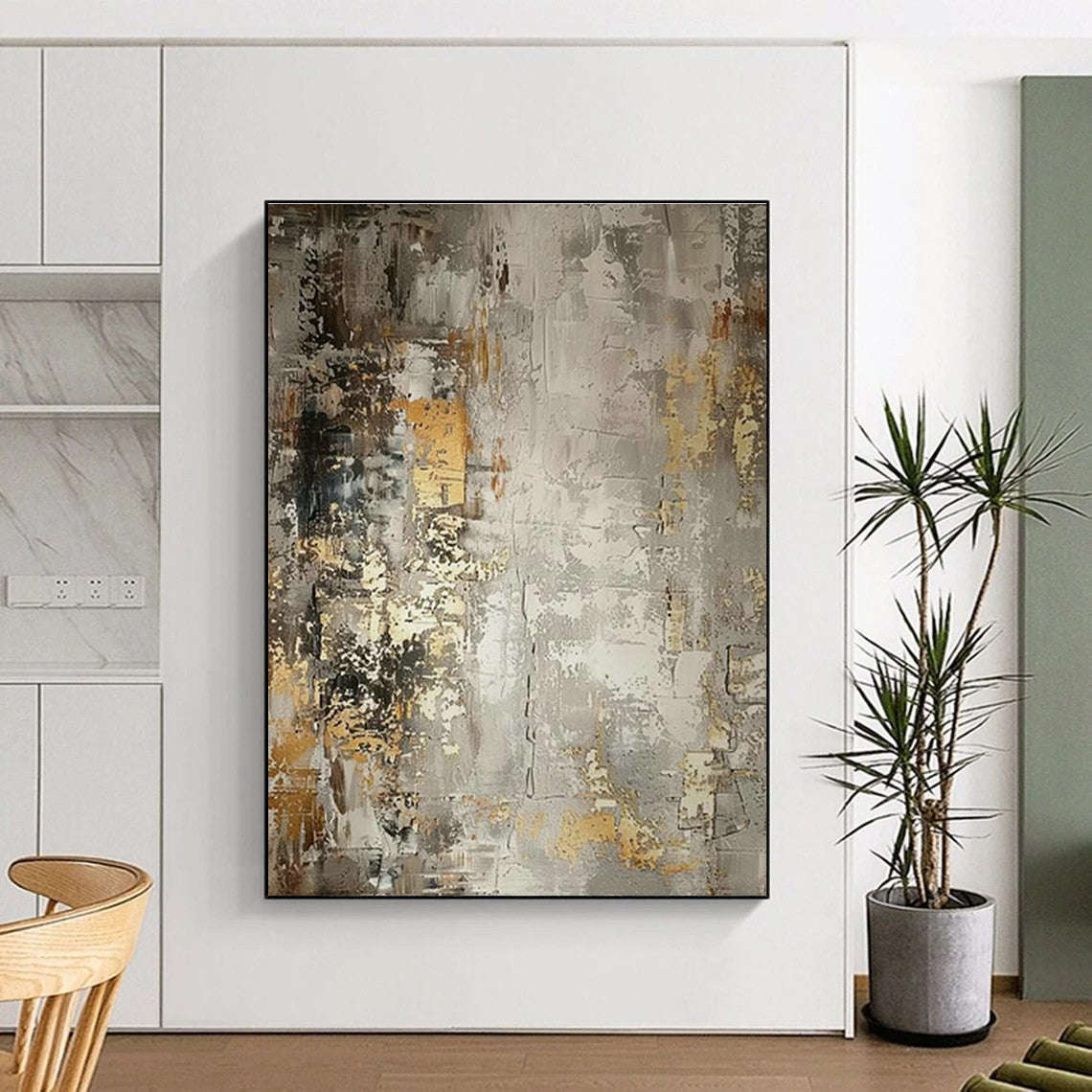 Must-Have for Studies: Large-Scale Custom Hand-Painted Abstract Art Masterpiece  DLZ0123