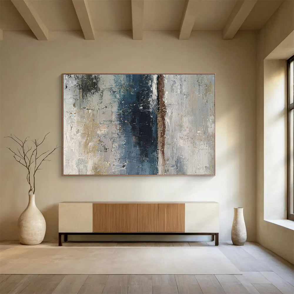 Customized Large-Scale Abstract Hand Painting for Study DLZ2677
