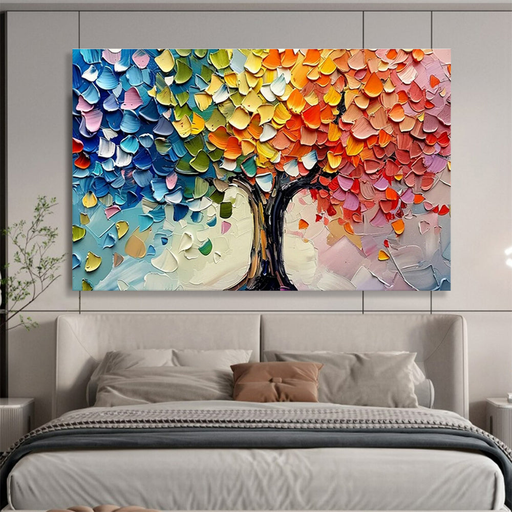 Customized Large-Scale Abstract Hand Painting for Arctic Tundra Bird Habitat Fragmentation and Connectivity Restoration Institute DLZ3182