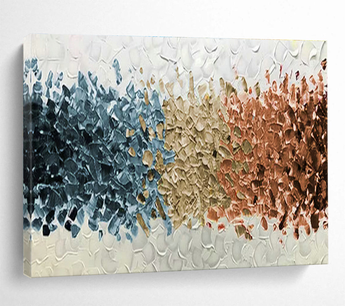 Oversized Custom Abstract Hand Painting for Arctic Freshwater Lake Eutrophication Research Station DLZ3075