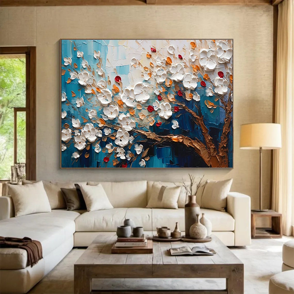Oversized Custom Hand-Painted Abstract Artwork for Children’s Playrooms DLZ3272