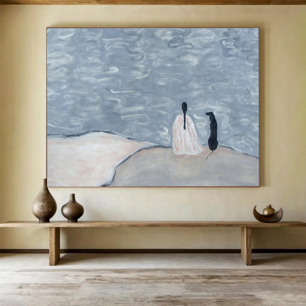 Custom-Made Giant Abstract Hand Painting for Riverboat Casino Grand Ballroom DLZ2807
