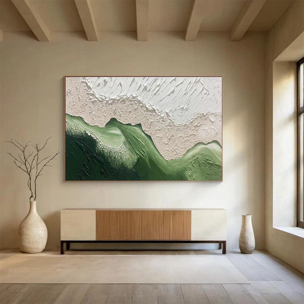 Big Custom Hand-Painted Abstract Canvas for Hotel Lobbies DLZ3258