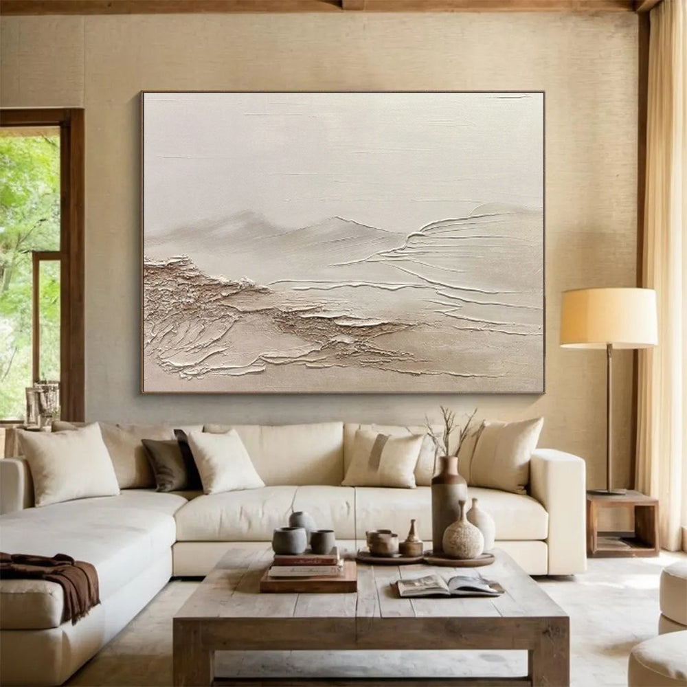 Custom Giant Abstract Hand Painting for Autonomous Vehicle Testing Track Control Tower DLZ2849