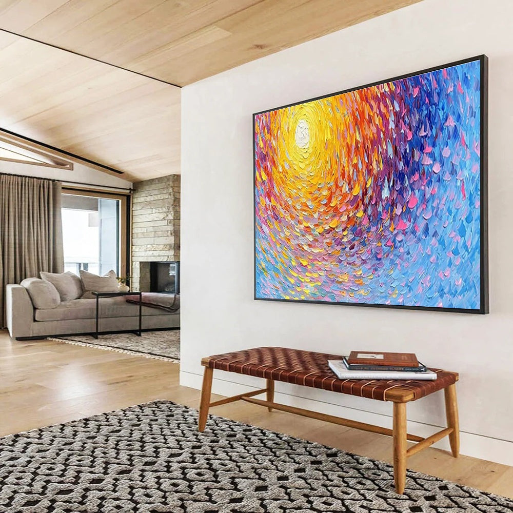 Extra Large Customizable Handmade Abstract Painting for Art Studios DLZ3265