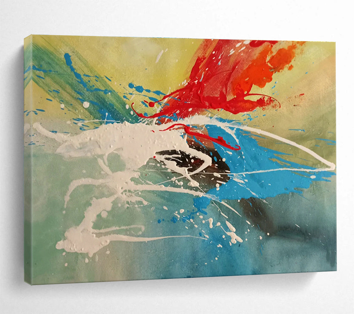 Hand-Painted Large Abstract Artwork, Minimalist Style for Modern Homes DLZ3227