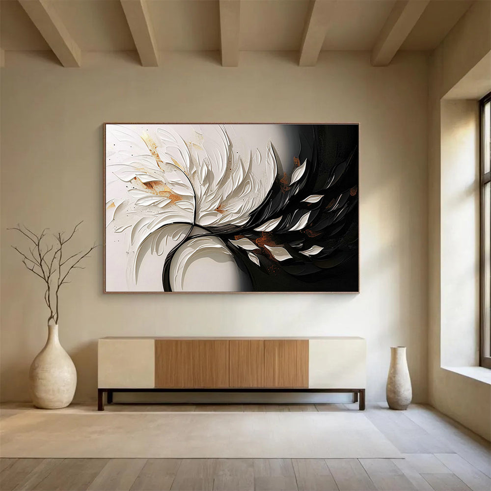 Customized Large Abstract Hand Painting for Antarctic Marine Microbial Symbiosis Research Base DLZ3130