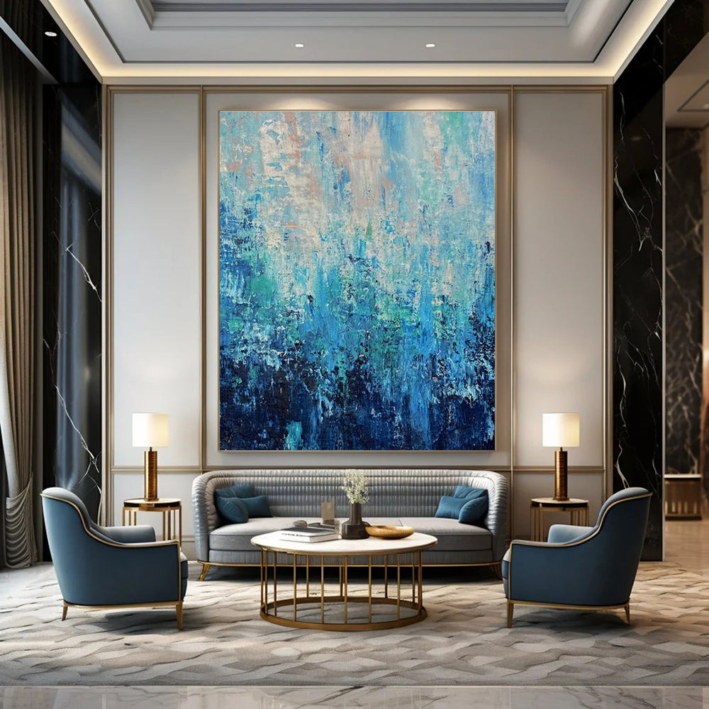 Extra Wide Custom Hand-Painted Abstract Canvas for Traditional Indian Miniature Painting Studios  DLZ0045