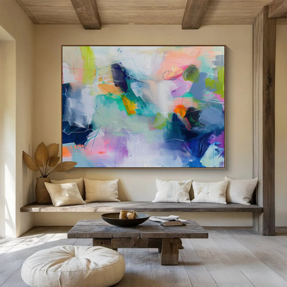 Customized Large-Scale Abstract Hand Painting for Digital Marketing Agency Creative Studio DLZ2881